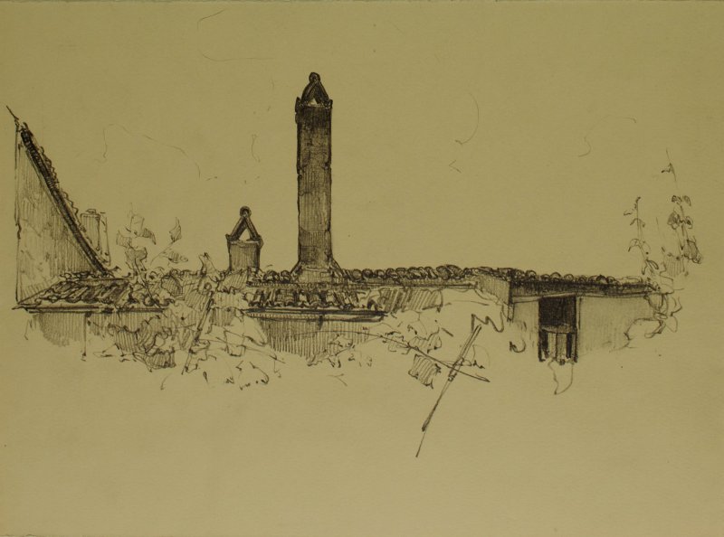 1922-1925 ca. - Profilo di tetti a Orvieto